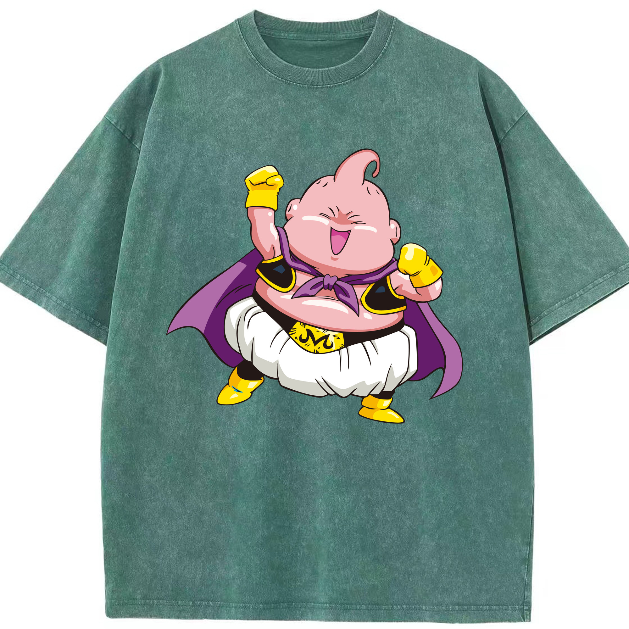 ドラゴンボール 魔人ブウ DRAGON BALL Majin Buu 綿100% ヴィンテージ風 半袖Tシャツ（フロントプリント）